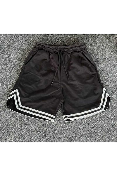 DWN WEAR Καλοκαιρινό βαμβακερό σορτς με πλαϊνές τσέπες και ελαστική μέση