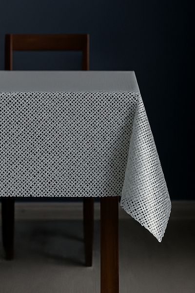 Soft Kare Luxury Straw Pattern Pvc Transparent Coated Oilcloth Tablecloth Waterproof, Wipeable, and Durable