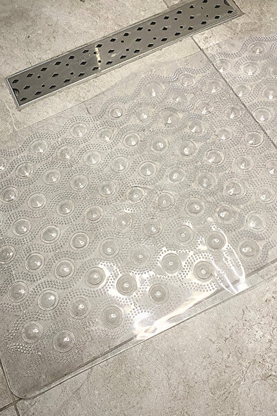 Silicone Vacuum Anti-Slip Bath Mat-Transparent