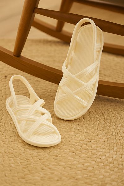 Behtah Kundura Non-Slip Sole Knitted Patterned Soft Sandals Slippers Beach Pool Beach