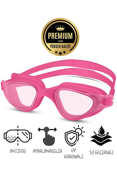 Soft Kare Adult Swimming Goggles Large Size |   Professional Silicone, No Fog, Waterproof