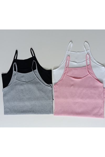 Tan Yıldız Tny Camisole Ribbed Undershirt 4 in 1