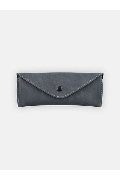 Milleniva Recipient pentru ochelari retro gri cu capac plic - husă