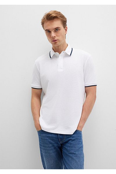 Mavi Λευκό μπλουζάκι Polo Regular Fit / Normal Cut 0612893-620