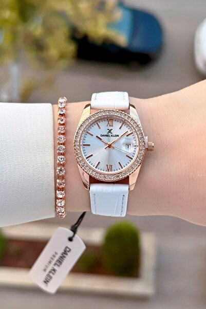 Daniel Klein Kasası Bakır Kordonu Beyaz Renk 24 Ay Garantili 30 Mm Kadın Kol ...