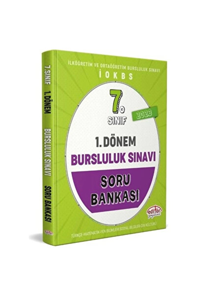 Editör Yayınevi 7. Sınıf 1. Dönem Bursluluk Sınavı Soru Bankası Editör Yayınları