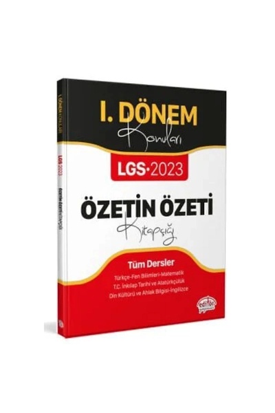 Editör Yayınevi Lgs I. Dönem Konuları Özetin Özeti Kitapçığı