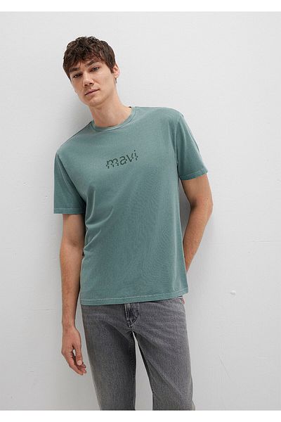 Mavi Printed Green T-Shirt Loose Fit / Loose Relaxed Fit 0612933-71917