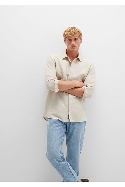 Mavi Striped Beige Shirt Regular Fit / Regular Cut 0211704-90925