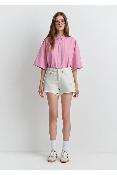 Mavi Rosie 90S Ice Blue Jean Shorts 1447489738