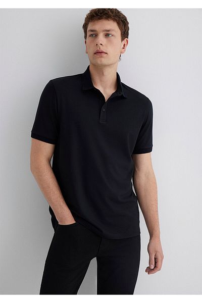 Mavi Μαύρο μπλουζάκι Polo Slim Fit / Slim Fit 0613006-900