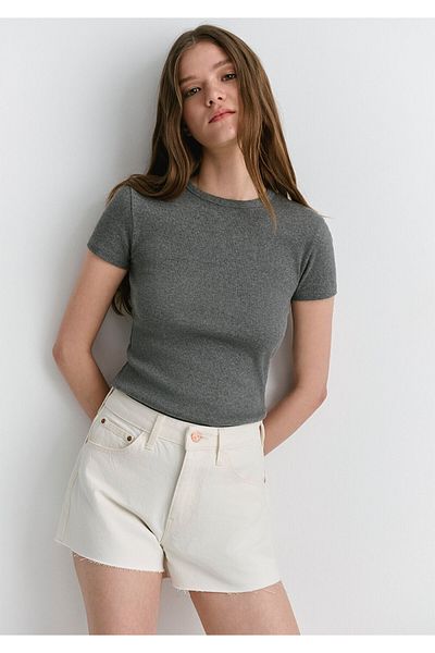 Mavi Pantaloni scurți Rosie 90s White Jean 1447489739