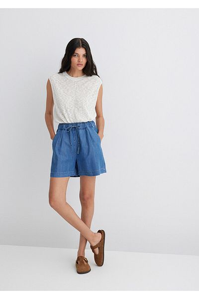 Mavi Penny Gold Classic Indigo Blue Jean Shorts 1410075-90104