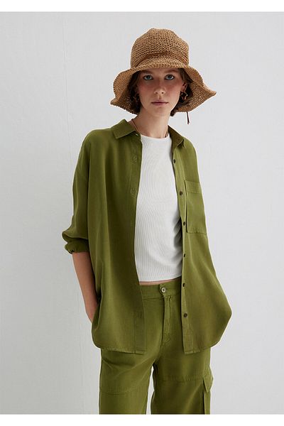 Mavi Green Shirt Loose Fit / Loose Relaxed Fit 1211267-71862