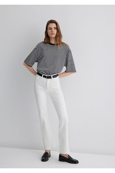 Mavi Bliss Premium Λευκό Jean Παντελόνι 101437-89192