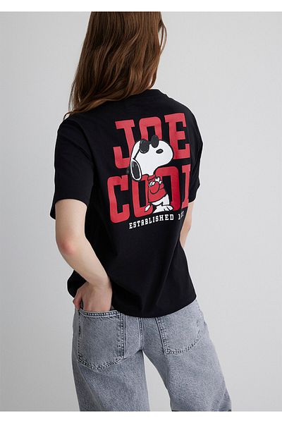 Mavi Joe Cool Printed Black T-Shirt Regular Fit 1613361 -900