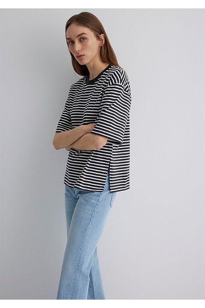 Mavi Striped Black T-Shirt Standard 1613113 -85308