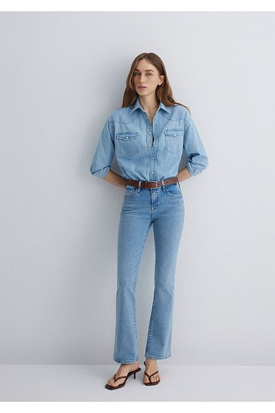 Mavi Molly Premium Blue Light Blue Jean Trousers 1013689190