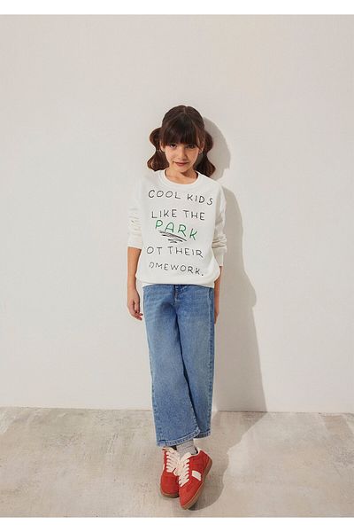 Mavi Cool Kids εμπριμέ φούτερ εκρού 7S10094-70057