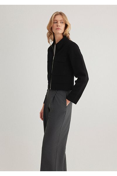 Mavi Zippered Black Cardigan Regular Fit / Regular Fit 1710629 -900