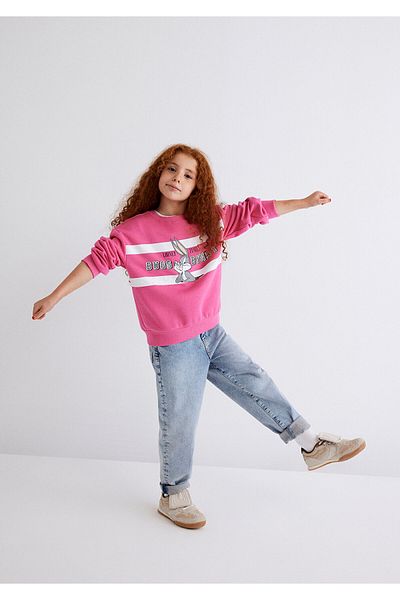 Mavi Bugs Bunny Printed Pink Sweatshirt 7S10072-71095