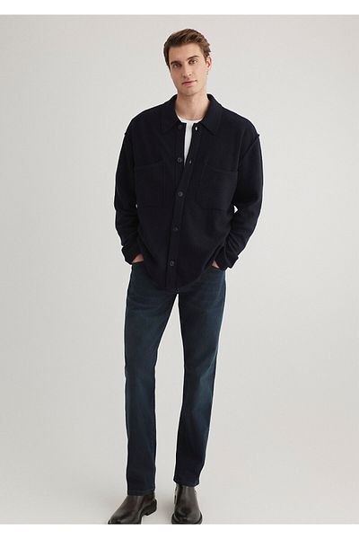 Mavi Μπλε Navy Ζακέτα με κουμπιά Loose Fit / Loose Relaxed Fit 0710267 -70490