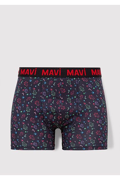 Mavi Πρωτοχρονιάτικο εμπριμέ Navy Blue Boxer 0911772 -70490