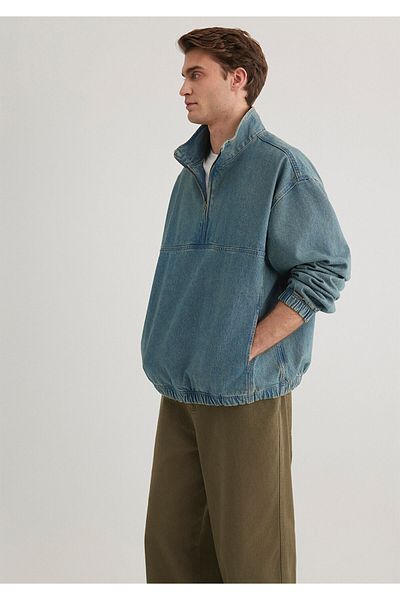 Mavi Μπλε ναυτικό πουκάμισο Oversize / Φαρδιά κοπή 0211418 -18790