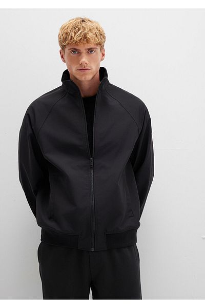 Mavi Stand Collar Black Jacket Regular Fit / Regular Fit 0110390 -900