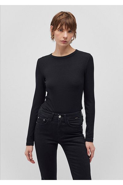 Mavi Long Sleeve Black Basic T-Shirt Fitted / Fitted 1612817 -900