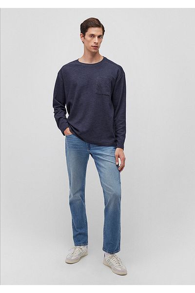 Mavi Μπλουζάκι Navy Blue Basic Loose Fit / Loose Relaxed Fit 0612258 -87822