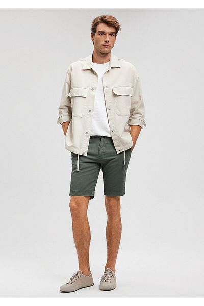 Mavi Πράσινο λινό σορτς Chino -0436187704
