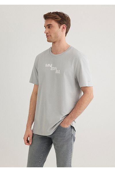 Mavi Istanbul Printed Grey T-shirt Regular Fit / Regular Fit0612274-70075