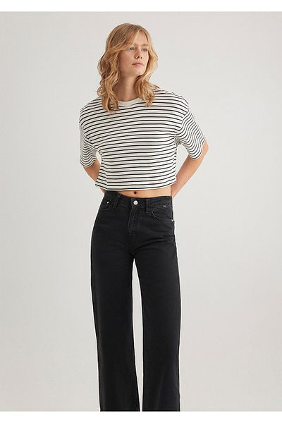 Mavi Striped Crop T-Shirt Crop / Short Cut1612700-85308