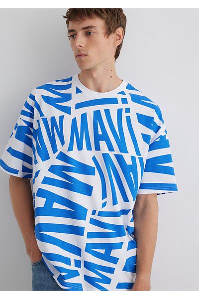 Mavi Logo PrintedOversize T-shirt - 0610629 -81347