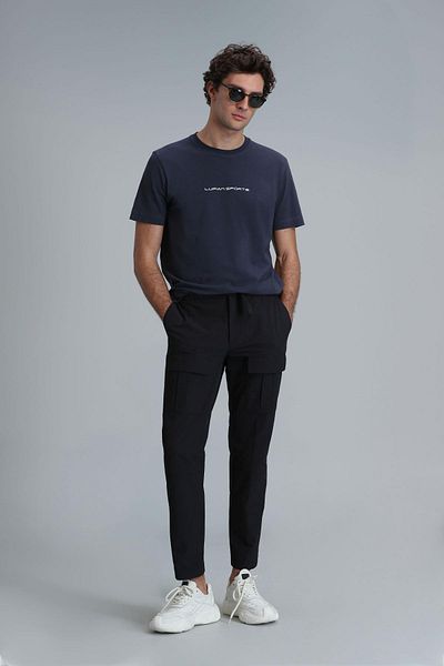 Lufian Tony Modern Graphic T-shirt Anthracite