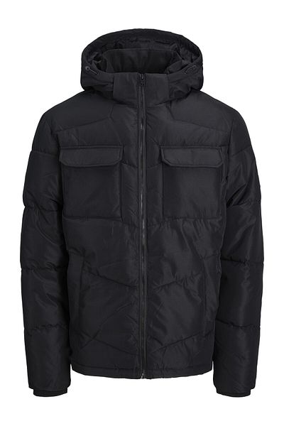 Jack & Jones Mason Steppjacke – Kapuze und Seitentaschen-Detail