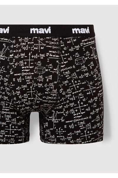 Mavi Printed Black Boxer 0910049-85857