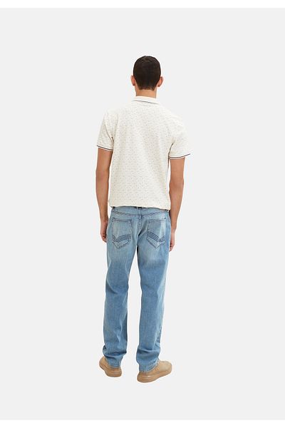 Tom Tailor Hose MARVIN Straight Jeans im 5-Pocket-Style mit Reißverschluss und Knopf