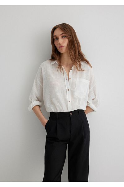 Mavi Oversize Λευκό Πουκάμισο Oversize / Φαρδιά Κοπή 1210404 -70057