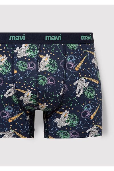 Mavi Printed Navy Blue Boxer 0910741-70695