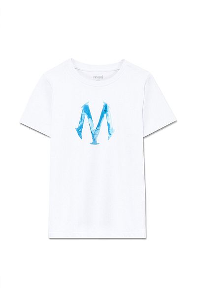 Mavi Tricou alb imprimat cu sigla Seal Regular Fit / Regular Fit6610063-620