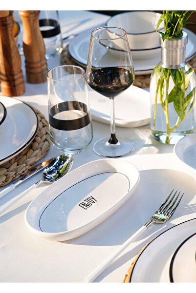 The Mia Summertime Oval Service Set of 4 17cm