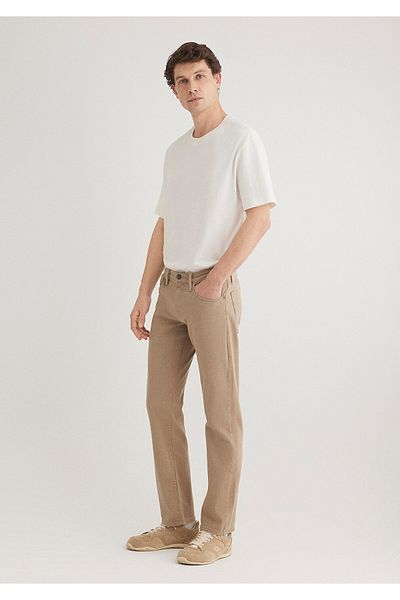 Mavi Hunter Dark Beige Comfort Gabardine Trousers 0020232492