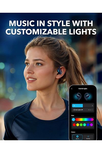 Anker Căști Soundcore V20i Premium, 4 Microfoane, Baterie 36 ore, Alergat & Sală, Rezistente la apă