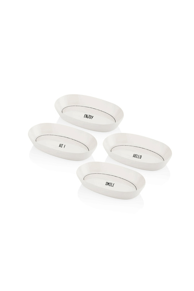 The Mia Summertime Oval Service Set of 4 17cm