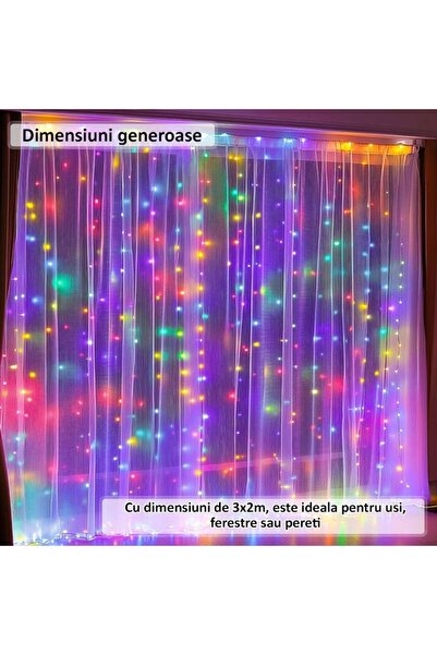NEXTLY Curtain Type Christmas Installation, Interconnectable, RGB LED Lights, 8 Light Effects