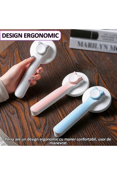 NEXTLY Perie Pentru Curatarea Si Indepartarea Parului De Pisica/caine , Buton Auto-curatare, Maner