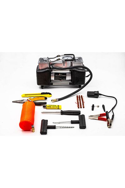 DLC Tire Inflator with Double Cylinder Air Compressor