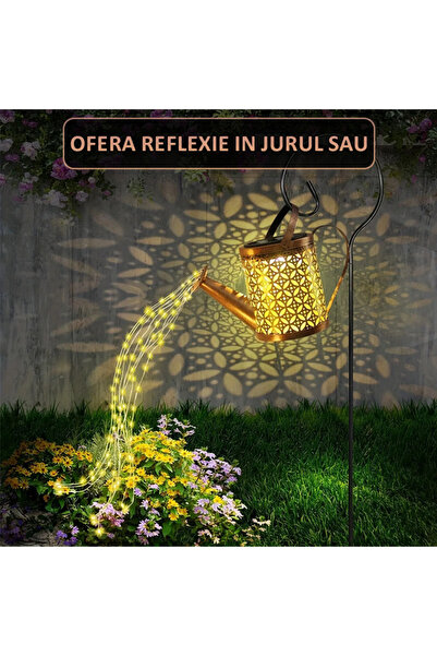 NEXTLY Διακοσμητικό εξωτερικό ηλιακό φωτιστικό, για κήπο και αυλή, αισθητήρα φωτός, αδιάβροχο